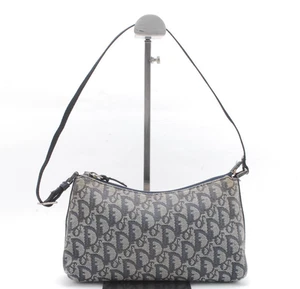 Christian Dior Trotter Canvas Accessory Pouch Navy Auth - Picture 1 of 11