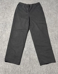 Ruby Rd Pants Woman’s Size 10 28x30 Cotton Blend Casual Dress Pants Black - Picture 1 of 14