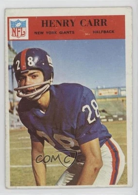 1966 Philadelphia Henry Carr #120 Rookie RC - Image 1 of 2