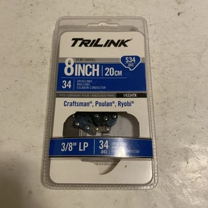 TriLink S34 8" Sägekette Ersatz Handwerker Echo Poulan Ryobi & mehr... - Bild 1 von 4