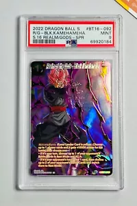 Dragon Ball Super PSA 9 Real of Gods Black Kamehameha #TB16 092 2022 - Imagen 1 de 2