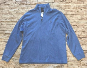 NWT Polo Ralph Lauren Welsh Blue Quarter Zip Pullover Men’s XXL - Picture 1 of 4