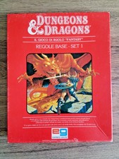 D&D -Dungeons and Dragons REGOLE BASE SET 1 anni 80 red edition first IT