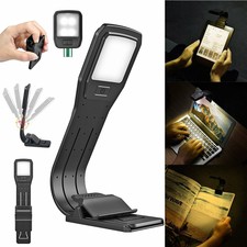 Flexible USB Rechargeable LED Light Clip On Book Ipad Kindle Night Reading Lamp