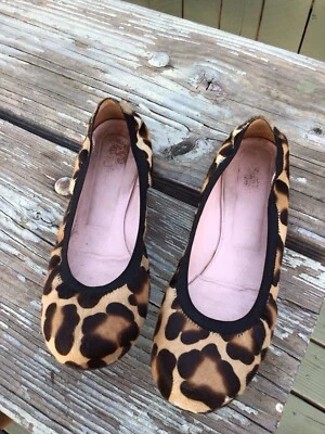 Pretty Ballerina Shirley Leopard Pony Flats Women Shoes - Image 1 of 4
