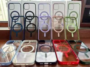 Case For iPhone 16 15 Pro Max 13 11 14 Magnetic Clear MagSafe Shockproof Cover - Picture 1 of 25