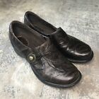 Clarks Artisan Women?S 7 M Brown Leather Slip On Shoes 66541