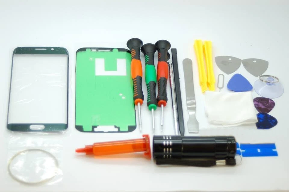 Samsung S6 Edge Black Screen Glass Repair Set, Glue, Screwdrivers, QUALITY TOOLS — 第 1/1 张图片