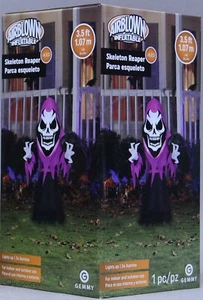 Gemmy Halloween 3,5 piedi mietitore scheletro gonfiabile gonfiabile nuovo con scatola - Foto 1 di 2