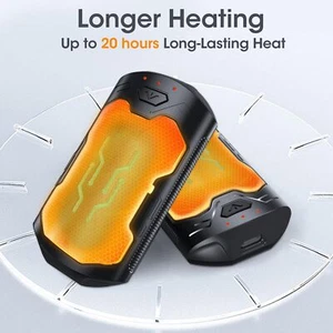 Rechargeable Hand Warmers 2 Pack 20Hrs Long Heating Time Pocket Size Great Gift - Picture 1 of 28
