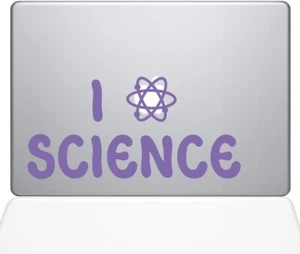 The Decal Guru I Atom Science Decal Vinyl Sticker, 12" MacBook, Lavender - Picture 1 of 1