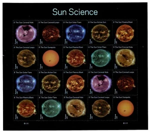 US 2021 Forever Space Sun Science full Sheet of 20 Sc.#5598-5607, MNH - Picture 1 of 2