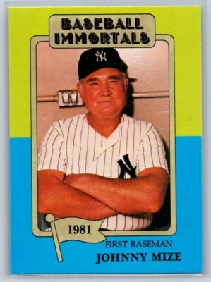 Baseball Immortals - Johnny Mize #176 - Image 1 of 2