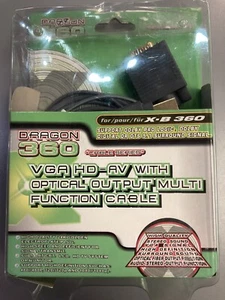 High Definition VGA Audio Video Cables For The Xbox 360 With Optical Audio Port - Picture 1 of 5