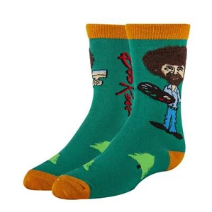 OoohYeah Kids Colorful Crew Socks, True Bob Ross, Funny Cotton Dress Socks - Picture 1 of 2