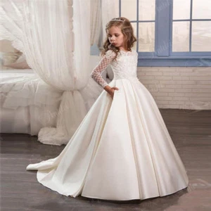 Wedding Flower Girl Dress Party Prom Princess Pageant Bridesmaid Girls' Formal  - Picture 1 of 6