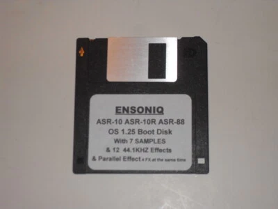 Disco de arranque Ensoniq ASR-10 OS 1.25 - incluye 7 muestras y 12 efectos 44.1khz Foto 1 de 2