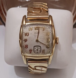 Vintage Elgin 10 RGP Bezel Wristwatch - Picture 1 of 2
