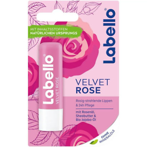Labello VELVET ROSE lip balm/ chapstick -1 pack /4.8g  Made in Germany FREE SHIP