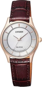 CITIZEN Watch eco-drive pair model EM0402-05A Brown ladies from japan New - Picture 1 of 4
