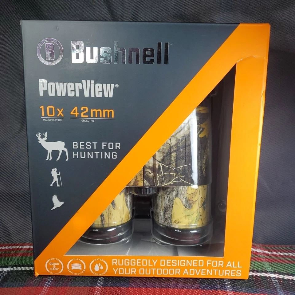 Bushnell PowerView 10x 42mm Binoculars (254610CL) - Image 1 of 4