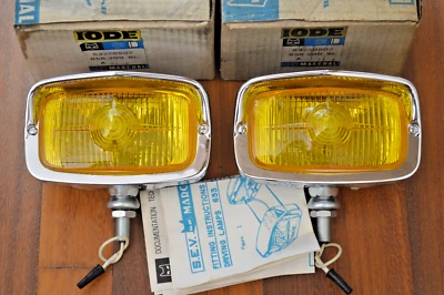 Vintage NOS MARCHAL 656 200 FOG LIGHTS Ferrari Maserati Porsche 356 Mercedes BMW - Image 1 of 4