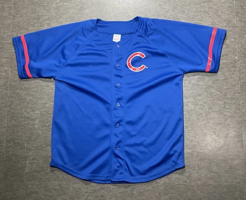 Chicago Cubs Sammy Sosa Blue MLB Jersey Youth Size 14/16 Fits Adult Small Cover