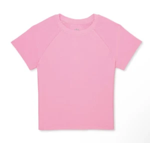 Wonder Nation Girl's Short Sleeve Rashguard Swim Top, Size L ( 10-12 ) Plus - Picture 1 of 4