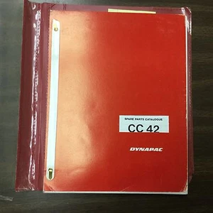 Dynapac CC-42 MANUAL DE PIEZAS LIBRO CATÁLOGO COMPACTADOR VIBRATORIO LISTA DE RODILLOS TÁNDEM - Imagen 1 de 3