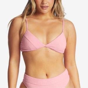 Nuevo con etiquetas Top de bikini Billabong So Dazed Charlie triángulo fijo en rosa mediano para mujer - Imagen 1 de 9