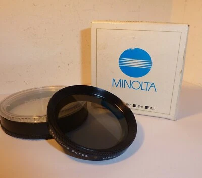 AUTHENTIC MINOLTA 55mm LINEAR POLARIZING FILTER for MANUAL FOCUS LENSES (CH) - Image 1 of 3