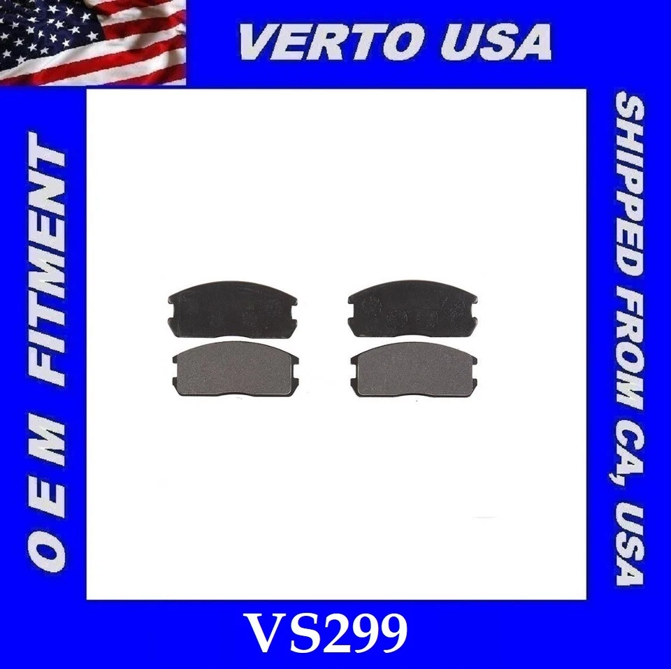 Front Brake Pads For Dodge Plymouth Colt , Mitsubishi Mirage 1985 1986 to 1990 - Image 1 of 1