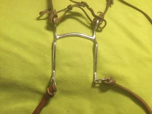 Vintage ~ CROCKETT ~ Bit ~ Steel ~ Leather ~ Bridle ~ Reins - Picture 1 of 9