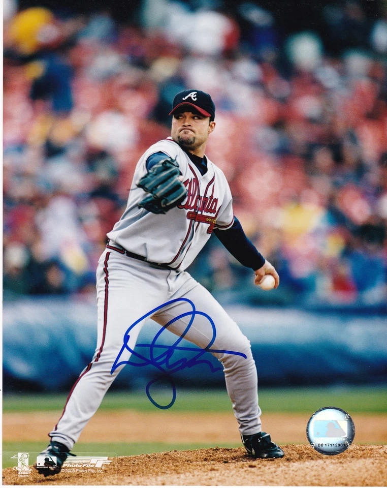 MIKE HAMPTON ATLANTA BRAVES ACCIÓN FIRMADO 8x10 Foto 1 de 1