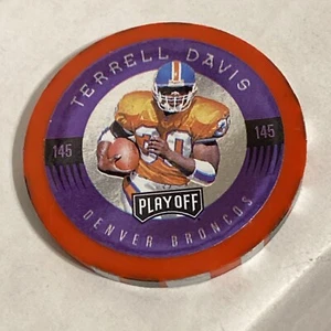 Playoff Poker Chip Promo #145 Terrell Davis & #184 Antonio Freeman - Picture 1 of 4