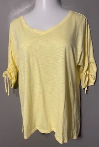Super Cute Talbots Blouse - SIZE XL - Love The Yellow - Foto 1 di 3