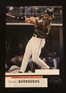 2004 Leaf #191 SEAN BURROUGHS Press Proof SP #d 29/50! PADRES - Picture 1 of 2