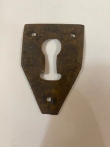 Early Hand-forged Iron Keyhole Door Escutcheon ~ HW131 - Picture 1 of 2