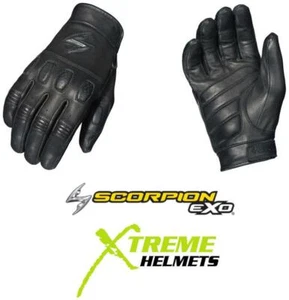 Scorpion Gripster Gloves Short Cuff Leather Reflective Piping S-3XL - Picture 1 of 3