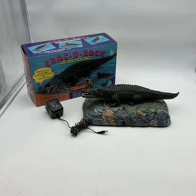 VTG Croc-O-Rock Motion Sensor Activated Crocodile Sings Dances Alligator Read - Image 1 of 4