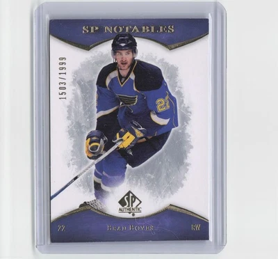 2007-08 SP Authentic #109 Brad Boyes #/1999 Blues - Image 1 of 2