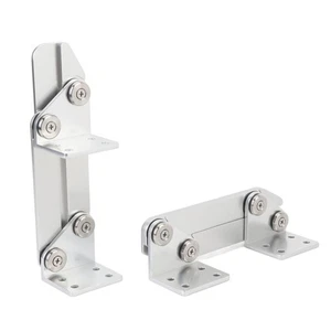 `1 Pair Boat Seat Mounting Hinge Aluminum Alloy Anti Pinch Polished Finish - - Foto 1 di 12