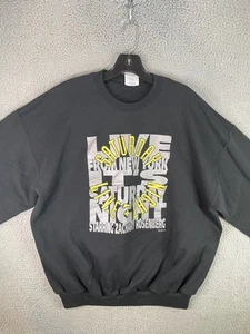 Vintage Saturday Night Live Sweater Mens Extra Large Black Crew Neck SNL Y2K - Picture 1 of 11