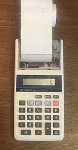 Sharp ELSI MATE EL-1611A 10-Digit Handheld Printer calculator - Picture 1 of 6