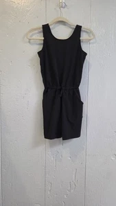 All In Motion Girls Sz L 10/12 Jumpsuit Romper Sleeveless Black Shorts Athletic - Picture 1 of 7