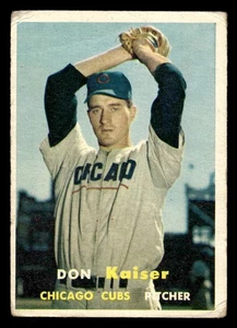 1957 Topps #134 Don Kaiser - basso grado *TedsCardShack* - Foto 1 di 2
