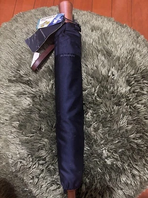 BURBERRY Folding Umbrella Carbon Fiber Frame Super Water Repellent Vintage Japan Foto 1 de 4