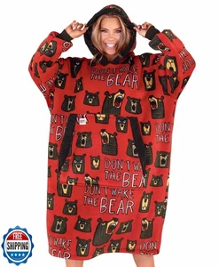 LazyOne Oversized Decke Hoodie, bequeme Nachtwäsche, Oversized Hoodies fo - Bild 1 von 5