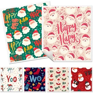 6PCS Christmas Swedish Dishcloth Reusable Absorbent Washable Sponge Cloth Towels - Picture 1 of 12