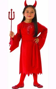 LINDO DISFRAZ HALLOWEEN NIÑO NIÑA DIABLO - Imagen 1 de 2